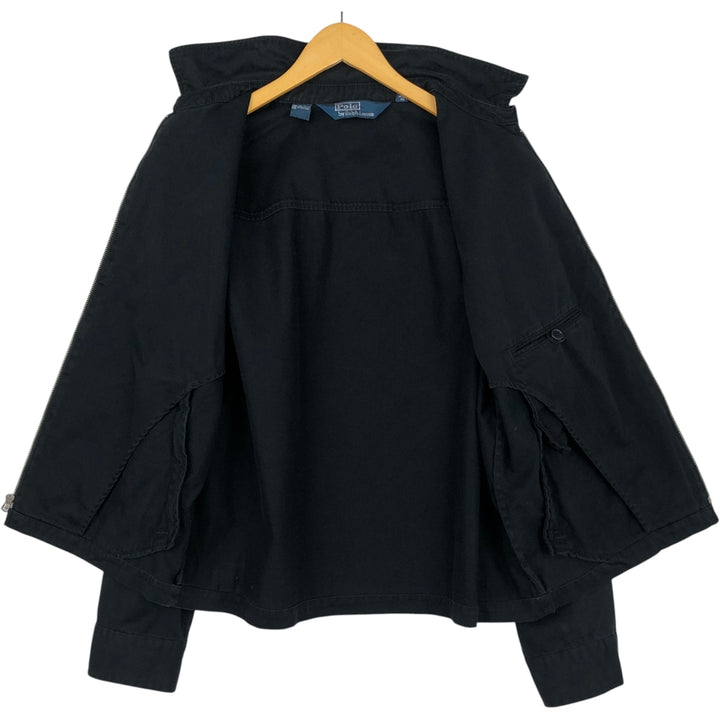 Ralph Lauren POLO by Ralph Lauren Swing Top Sports Jacket Men's L size cotton black type Vintage Second Hand