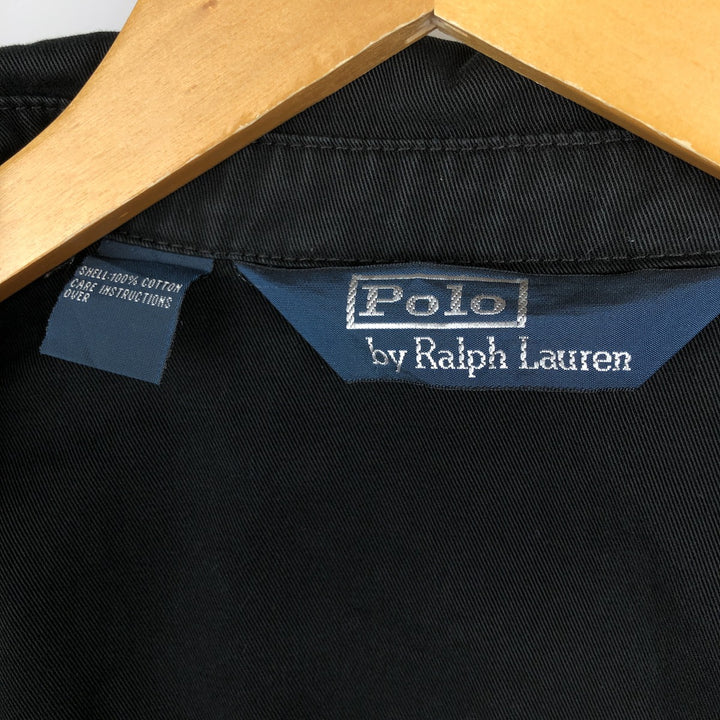 Ralph Lauren POLO by Ralph Lauren Swing Top Sports Jacket Men's L size cotton black type Vintage Second Hand