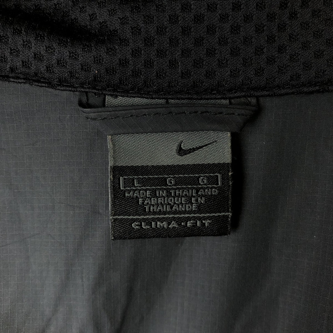 2000'S Nike CLIMA-FIT Ripstop Windbreaker, Men's Size L (approx.) polyester black type Vintage Second Hand