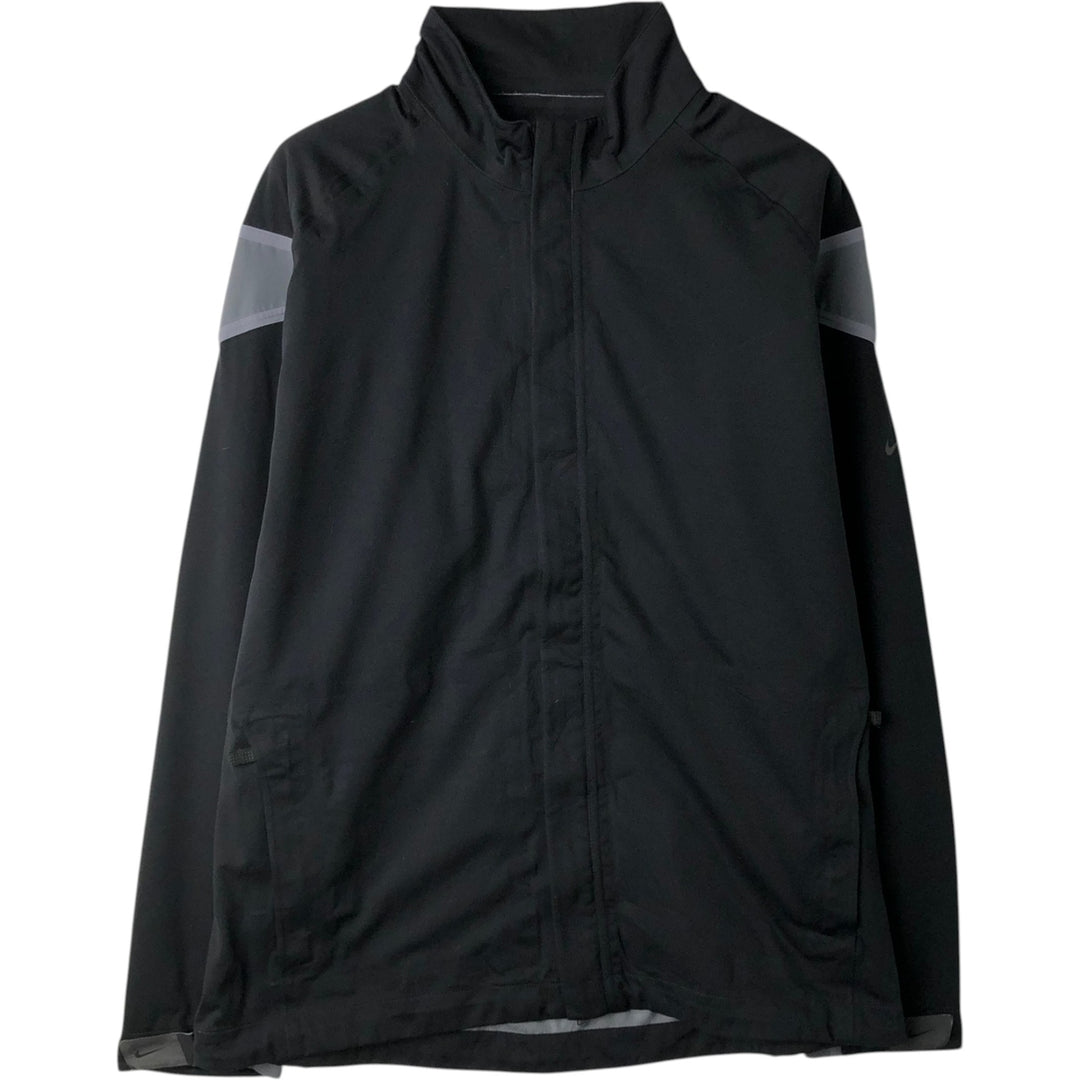 Nike Golf Windbreaker, Men's Size L polyester black type Vintage Second Hand