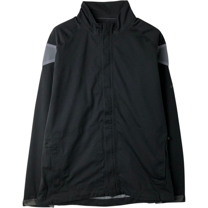 Nike Golf Windbreaker, Men's Size L polyester black type Vintage Second Hand