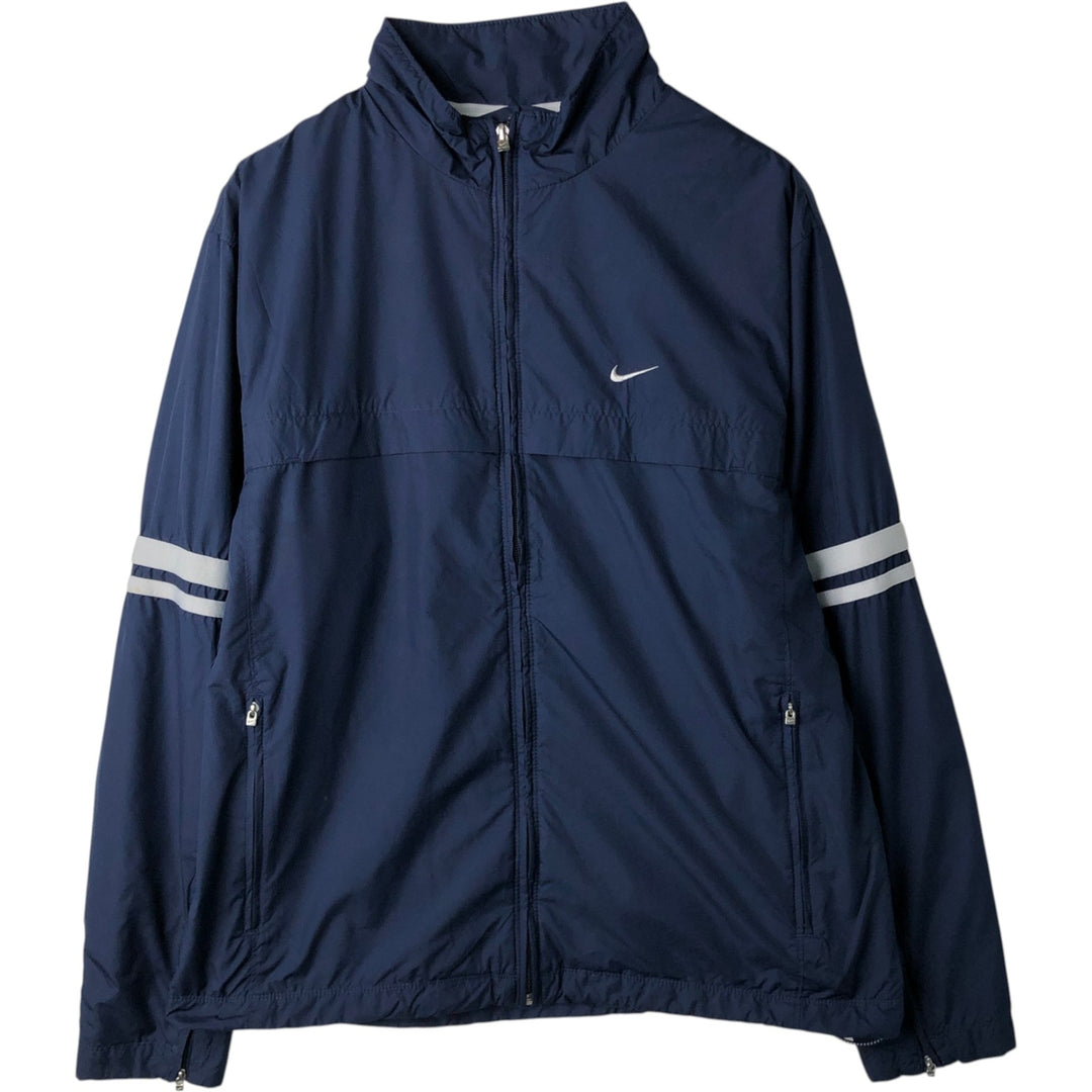 00'S Nike Windbreaker Men's Size L polyester navy blue type Vintage Second Hand