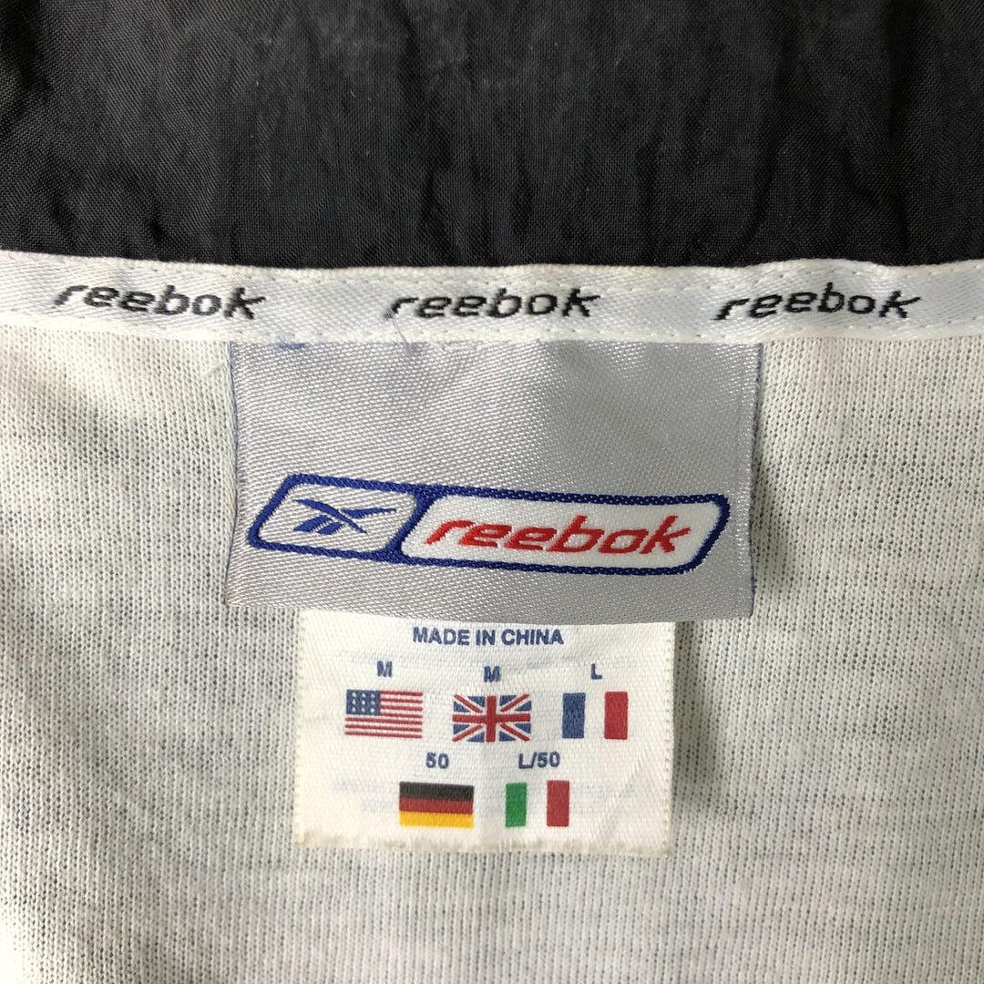 2000'S Reebok nylon jacket, men's size M Nylon gray type Vintage Second Hand