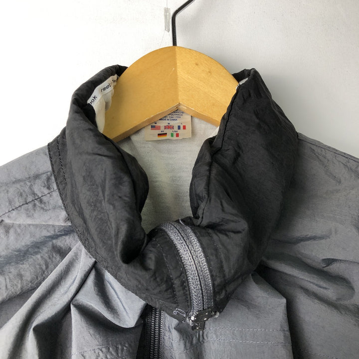 2000'S Reebok nylon jacket, men's size M Nylon gray type Vintage Second Hand