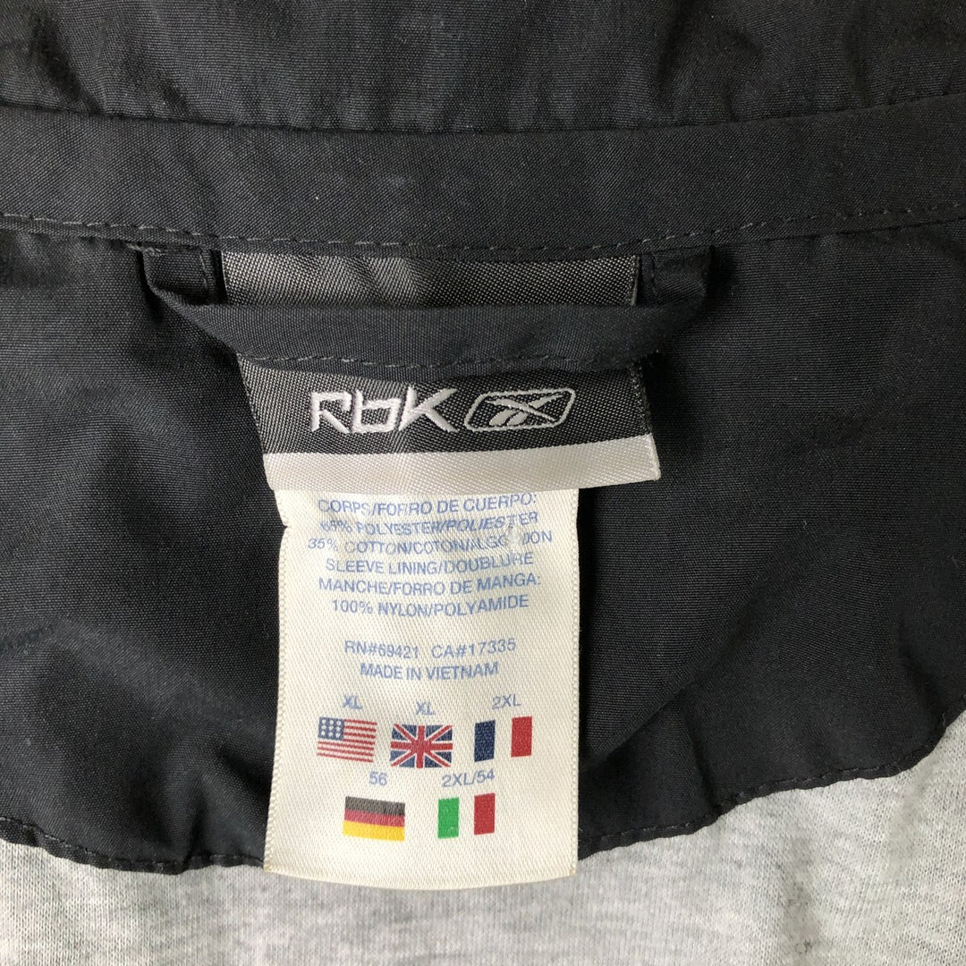 Reebok Windbreaker Men's XL polyester black type Vintage Second Hand