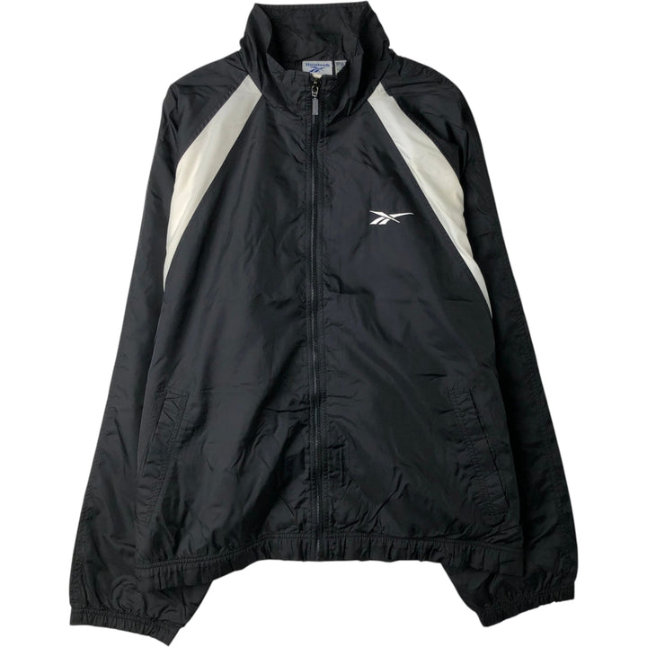 00s~ Reebok nylon jacket, men's size L Nylon black type Vintage Second Hand