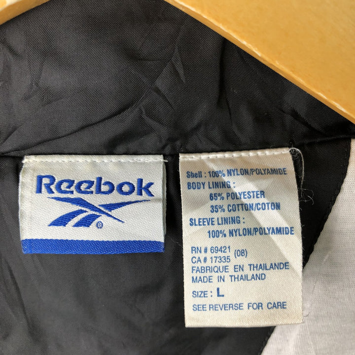00s~ Reebok nylon jacket, men's size L Nylon black type Vintage Second Hand