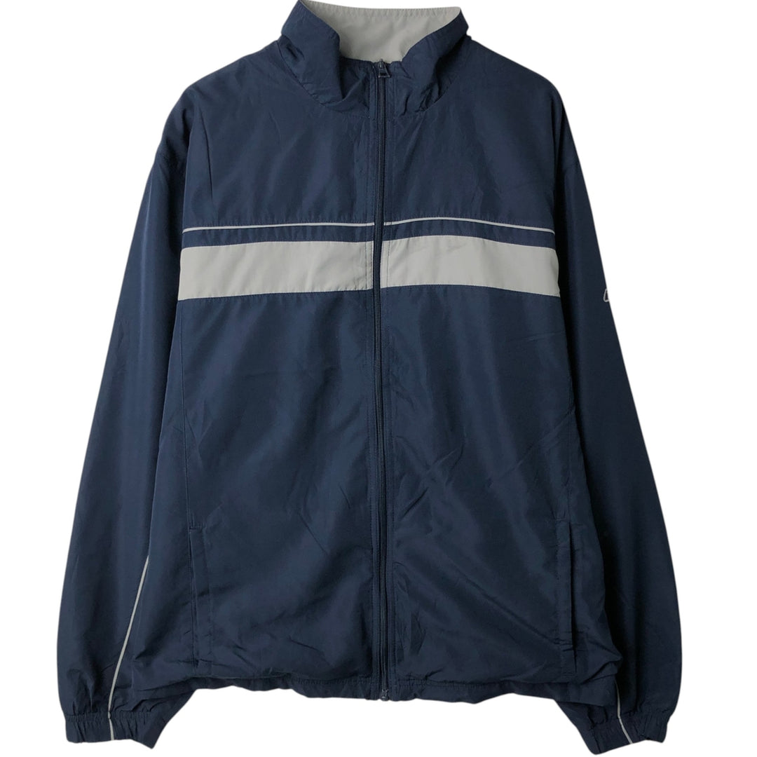 Reebok Windbreaker Men's Size L polyester navy blue type Vintage Second Hand