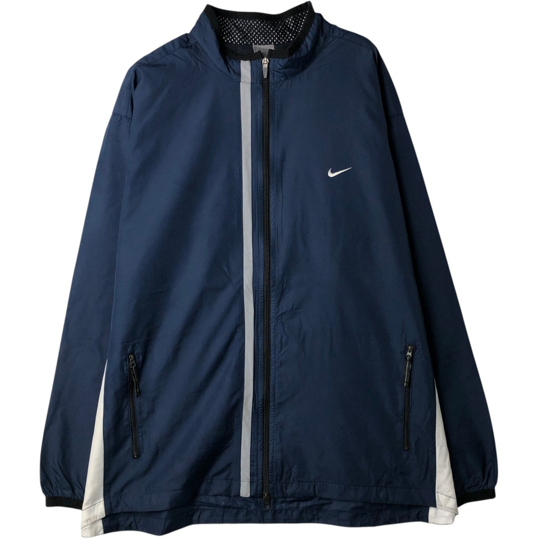 00'S Nike Windbreaker Men's XL polyester navy blue type Vintage Second Hand