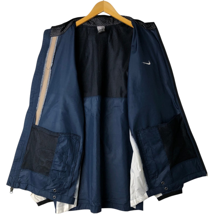 00'S Nike Windbreaker Men's XL polyester navy blue type Vintage Second Hand