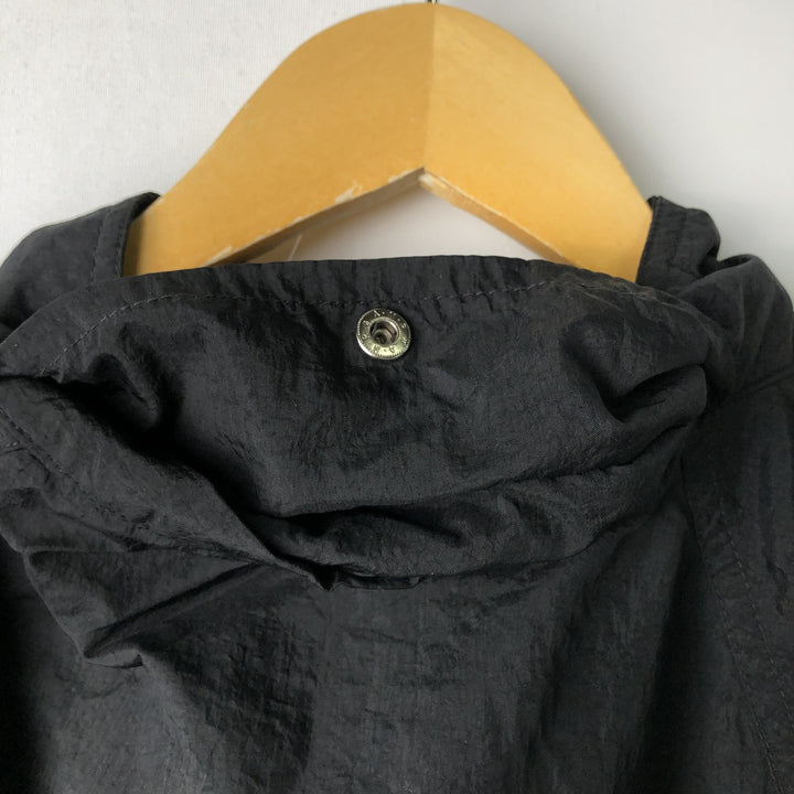 90'S Reebok Back Logo Nylon Jacket, Men's Size XL (Equivalent), Vintage Nylon black type Vintage Second Hand