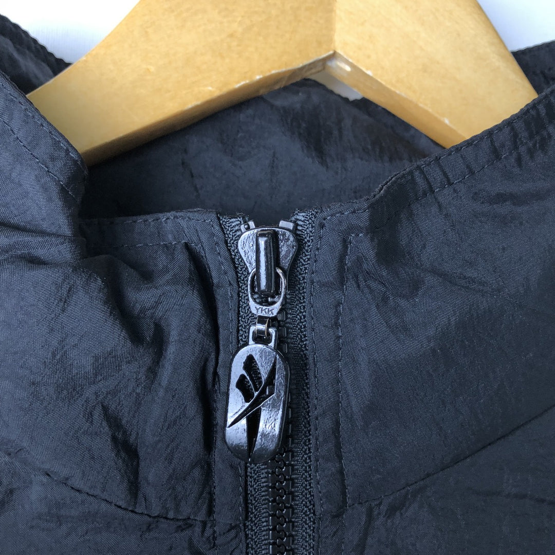 90'S Reebok Back Logo Nylon Jacket Men's Size L Vintage Nylon black type Vintage Second Hand