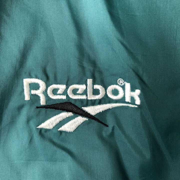 90'S Reebok nylon jacket, men's size L, vintage Nylon green type Vintage Second Hand