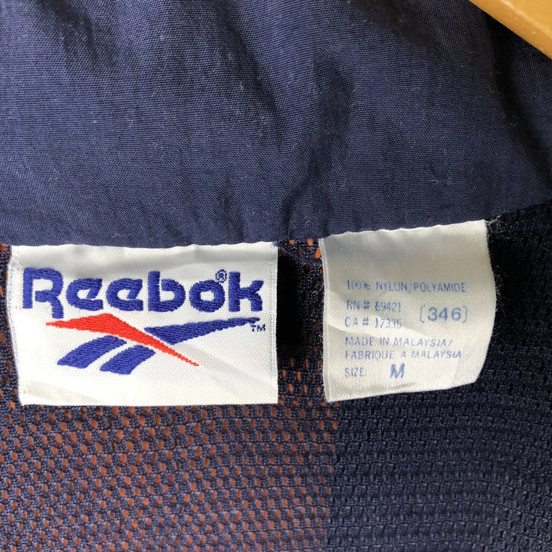 90'S Reebok Nylon Jacket, Men's M Size, Vintage Nylon navy blue type Vintage Second Hand