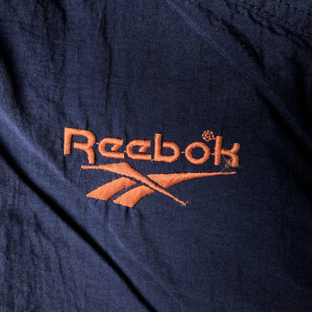 90'S Reebok Nylon Jacket, Men's M Size, Vintage Nylon navy blue type Vintage Second Hand