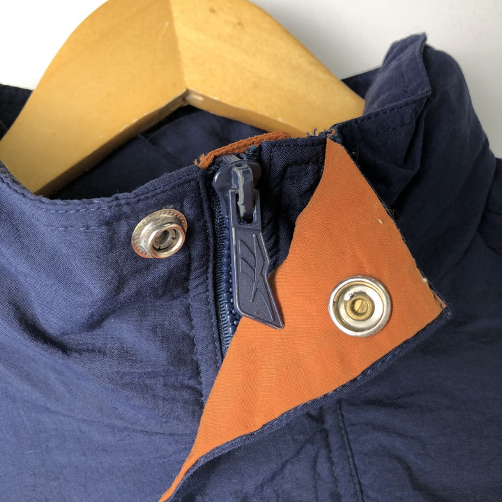 90'S Reebok Nylon Jacket, Men's M Size, Vintage Nylon navy blue type Vintage Second Hand