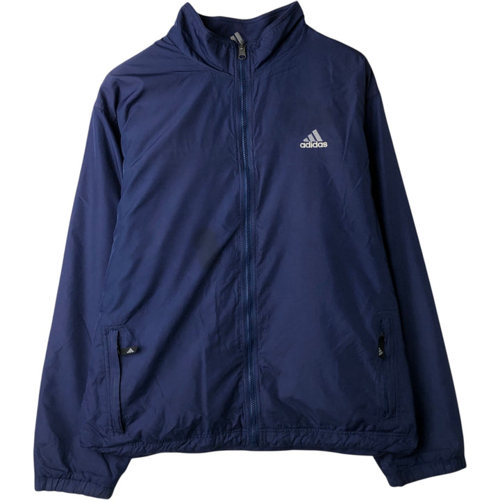 2000'S Adidas reversible windbreaker track jacket, men's size M (approx.) polyester blue type Vintage Second Hand