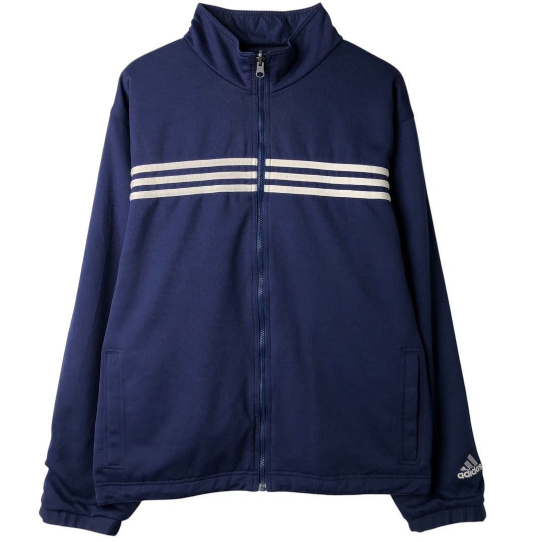 2000'S Adidas reversible windbreaker track jacket, men's size M (approx.) polyester blue type Vintage Second Hand