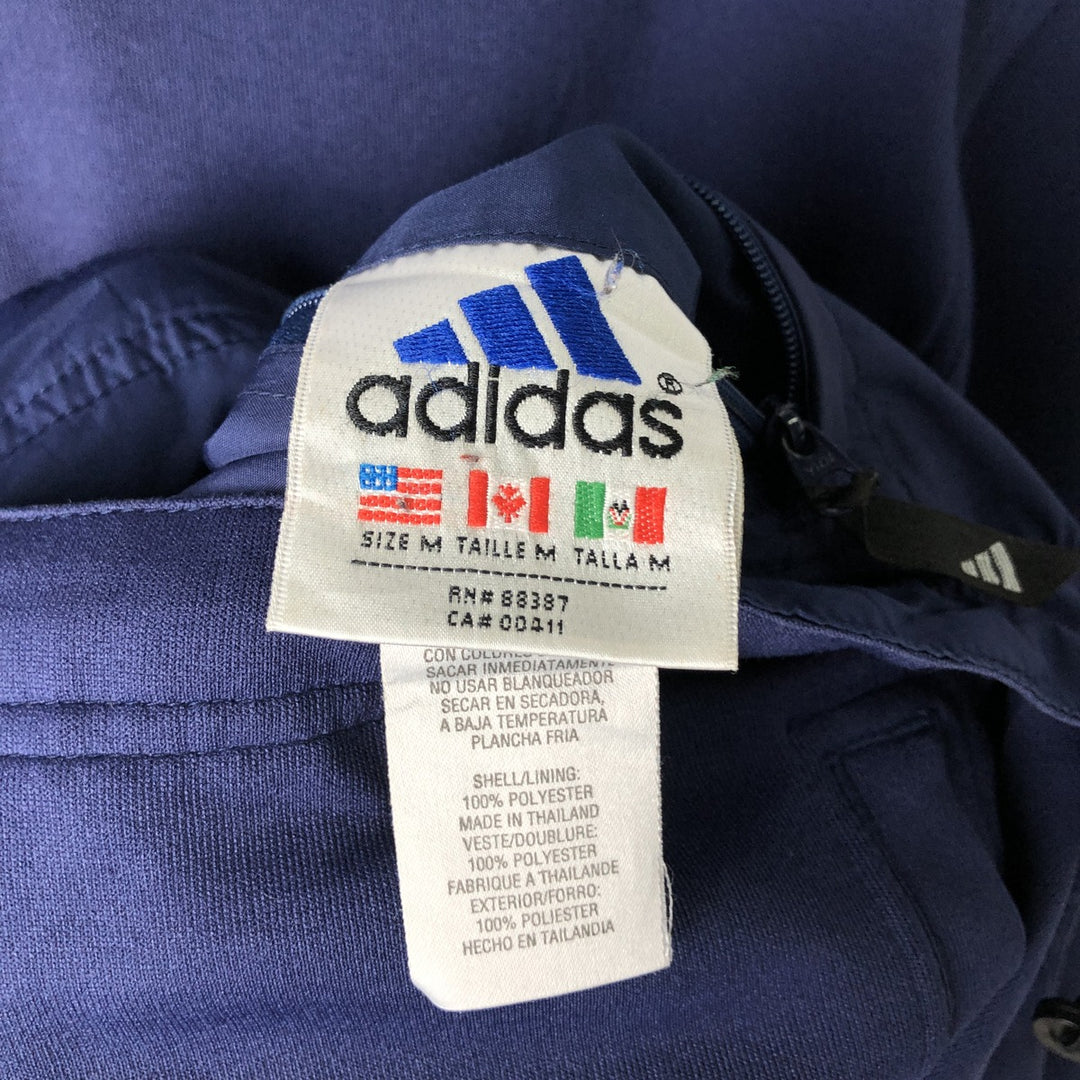 2000'S Adidas reversible windbreaker track jacket, men's size M (approx.) polyester blue type Vintage Second Hand