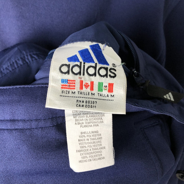 2000'S Adidas reversible windbreaker track jacket, men's size M (approx.) polyester blue type Vintage Second Hand