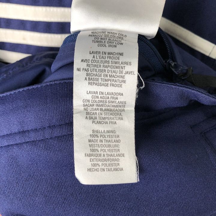 2000'S Adidas reversible windbreaker track jacket, men's size M (approx.) polyester blue type Vintage Second Hand