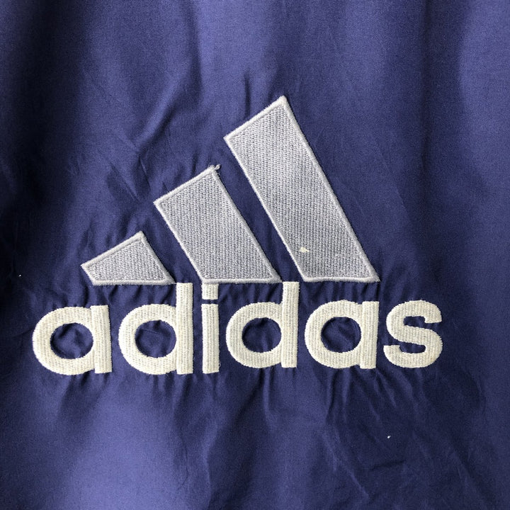 2000'S Adidas reversible windbreaker track jacket, men's size M (approx.) polyester blue type Vintage Second Hand