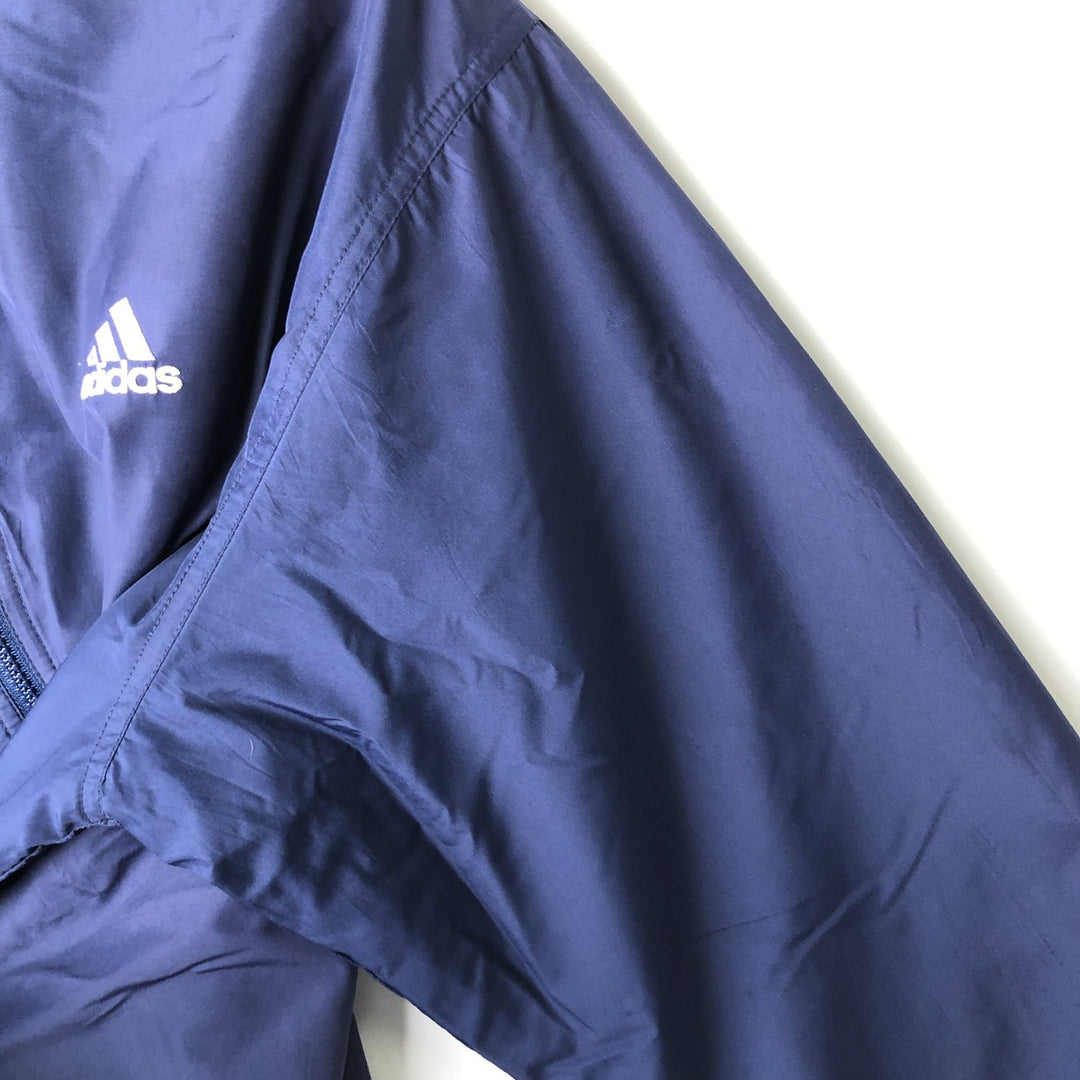 2000'S Adidas reversible windbreaker track jacket, men's size M (approx.) polyester blue type Vintage Second Hand