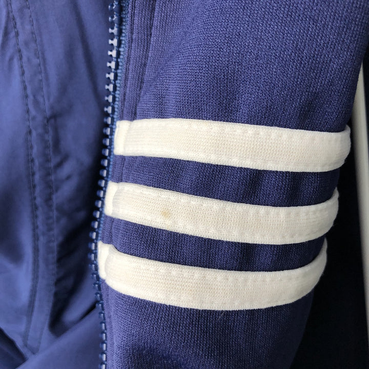 2000'S Adidas reversible windbreaker track jacket, men's size M (approx.) polyester blue type Vintage Second Hand
