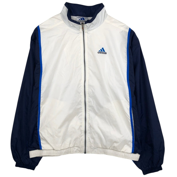 90s-00'S Adidas windbreaker with back logo, men's size XL (approx.) unclear white type Vintage Second Hand