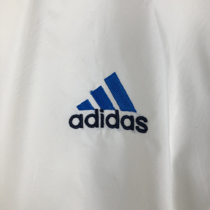 90s-00'S Adidas windbreaker with back logo, men's size XL (approx.) unclear white type Vintage Second Hand