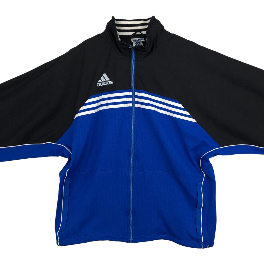 90s-00'S Adidas Jersey Track Jacket, Men's Size Medium polyester blue type Vintage Second Hand