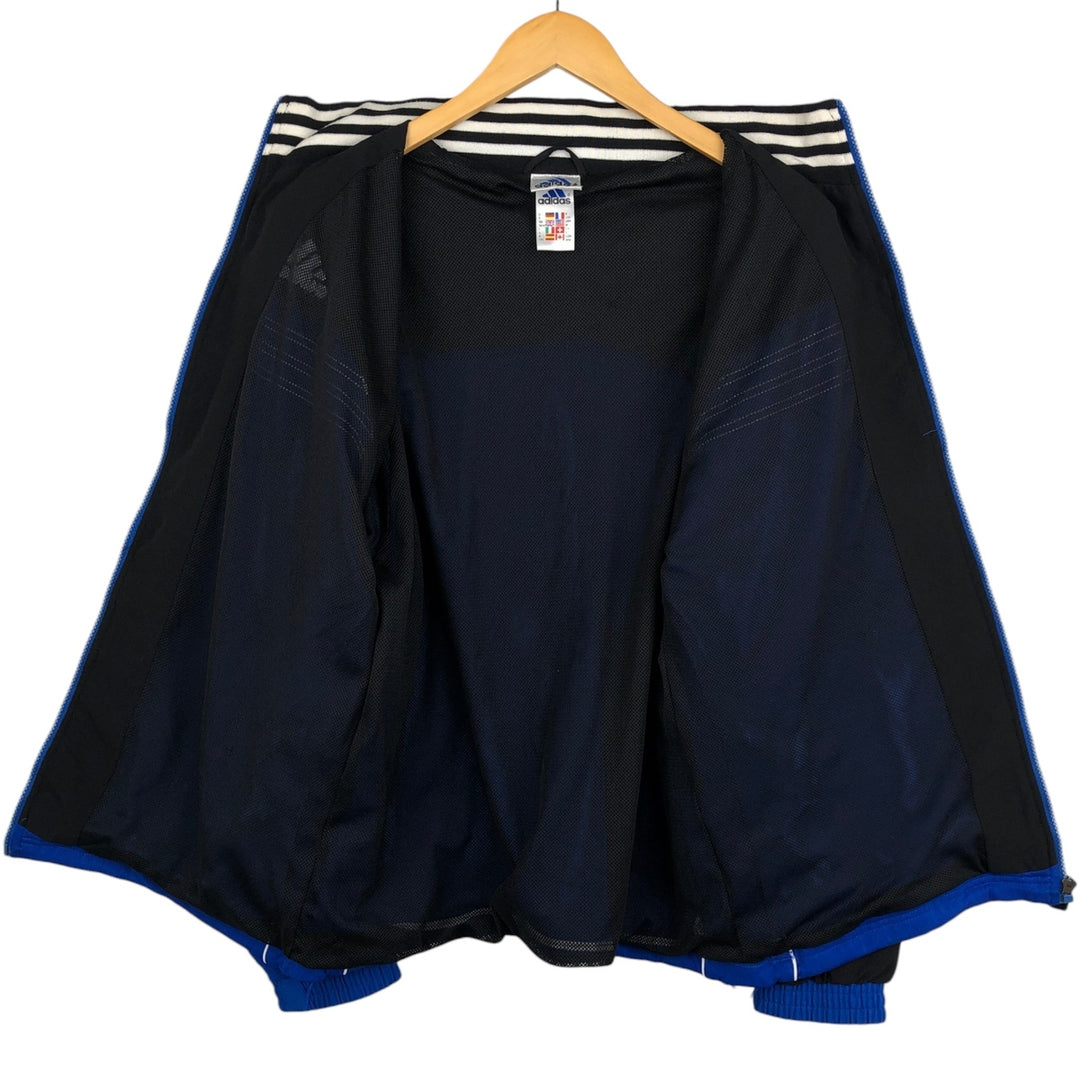 90s-00'S Adidas Jersey Track Jacket, Men's Size Medium polyester blue type Vintage Second Hand