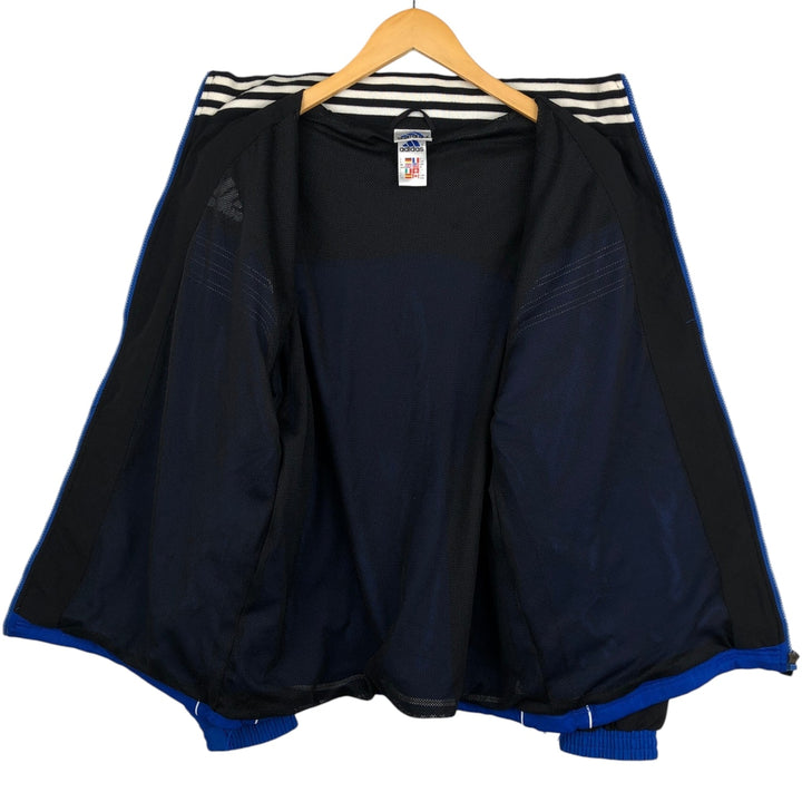 90s-00'S Adidas Jersey Track Jacket, Men's Size Medium polyester blue type Vintage Second Hand