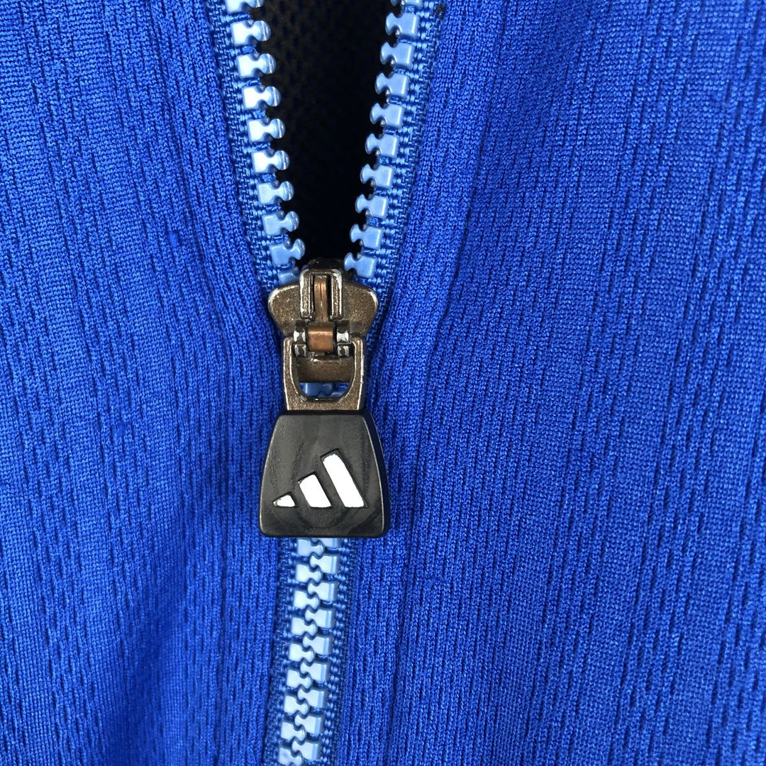 90s-00'S Adidas Jersey Track Jacket, Men's Size Medium polyester blue type Vintage Second Hand
