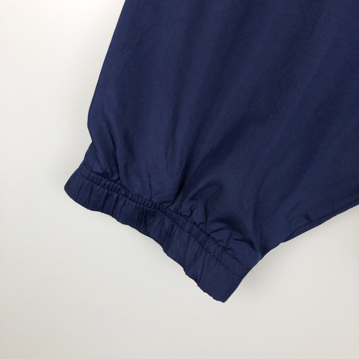 90s-era Adidas hooded windbreaker, men's size L (approx.) polyester navy blue type Vintage Second Hand
