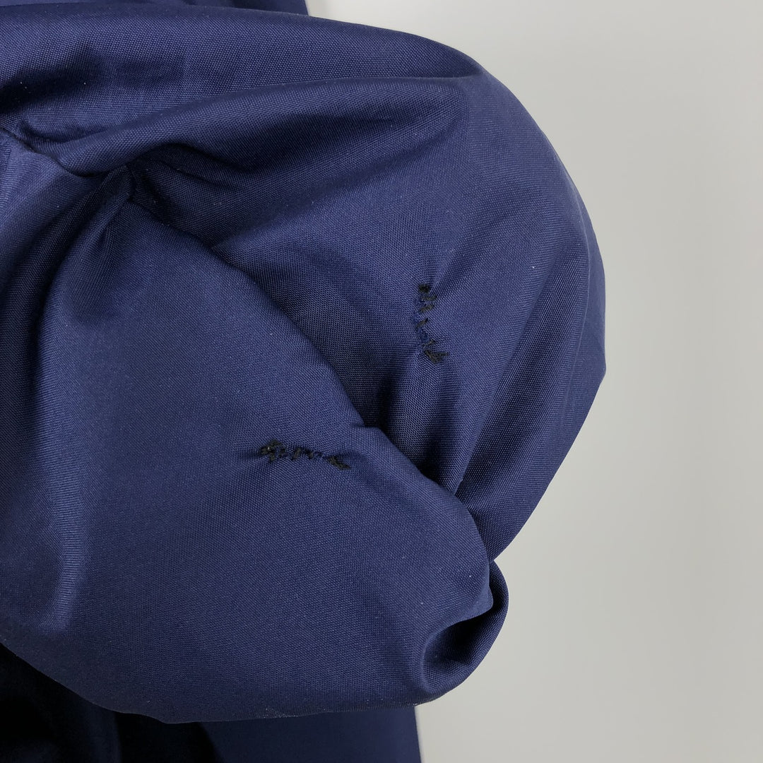 90s-era Adidas hooded windbreaker, men's size L (approx.) polyester navy blue type Vintage Second Hand