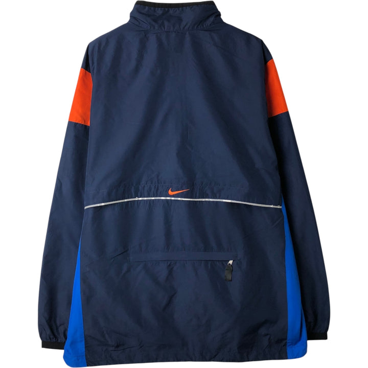 90'S Nike windbreaker, men's size XL (approx.) polyester navy blue type Vintage Second Hand