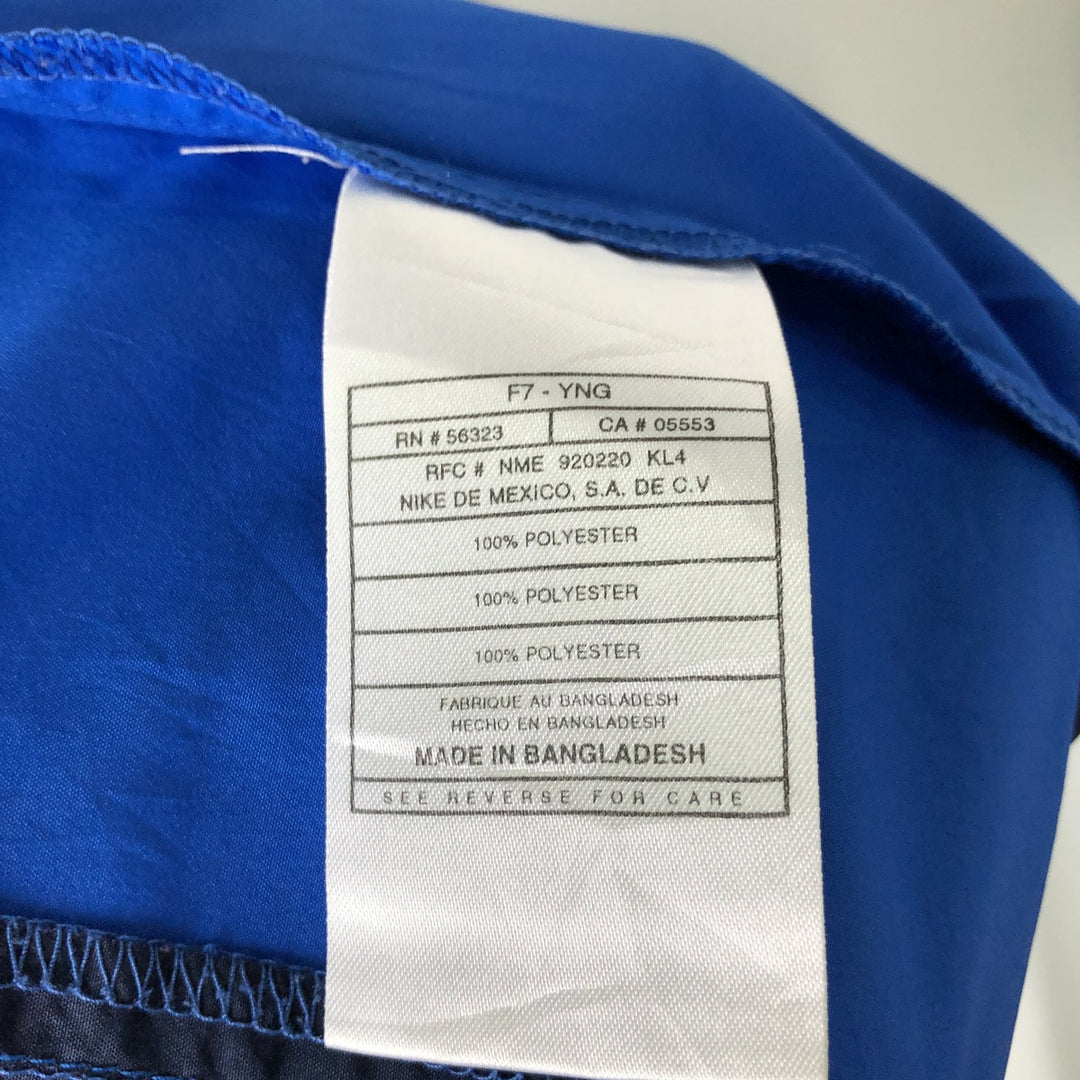 90'S Nike windbreaker, men's size XL (approx.) polyester navy blue type Vintage Second Hand