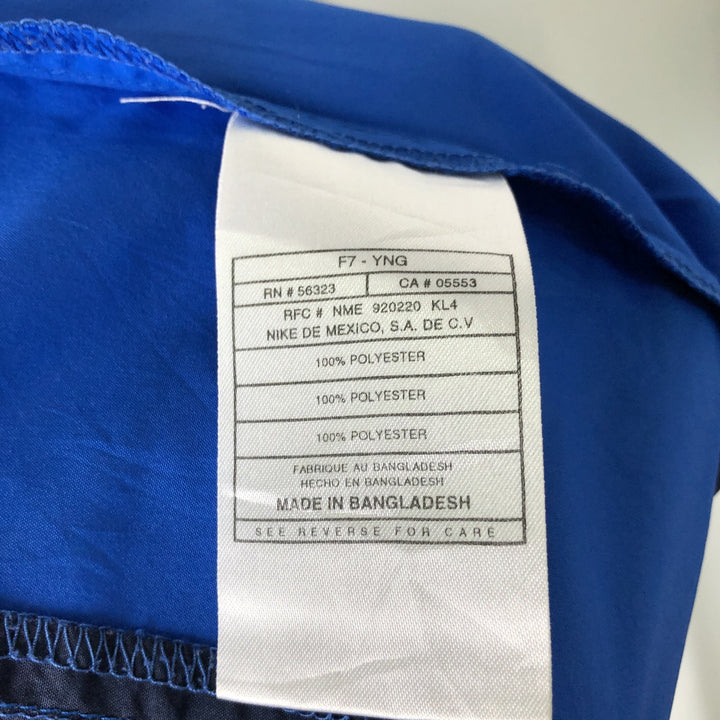 90'S Nike windbreaker, men's size XL (approx.) polyester navy blue type Vintage Second Hand