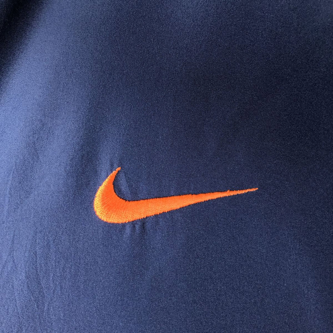 90'S Nike windbreaker, men's size XL (approx.) polyester navy blue type Vintage Second Hand