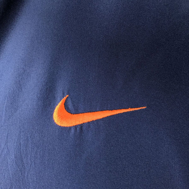 90'S Nike windbreaker, men's size XL (approx.) polyester navy blue type Vintage Second Hand