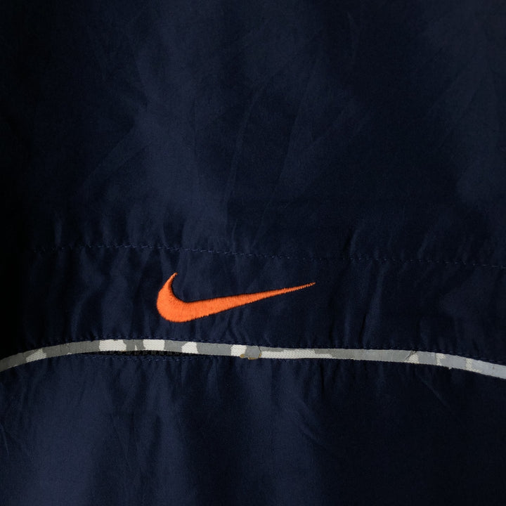 90'S Nike windbreaker, men's size XL (approx.) polyester navy blue type Vintage Second Hand