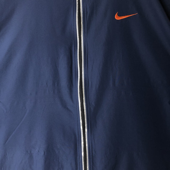 90'S Nike windbreaker, men's size XL (approx.) polyester navy blue type Vintage Second Hand