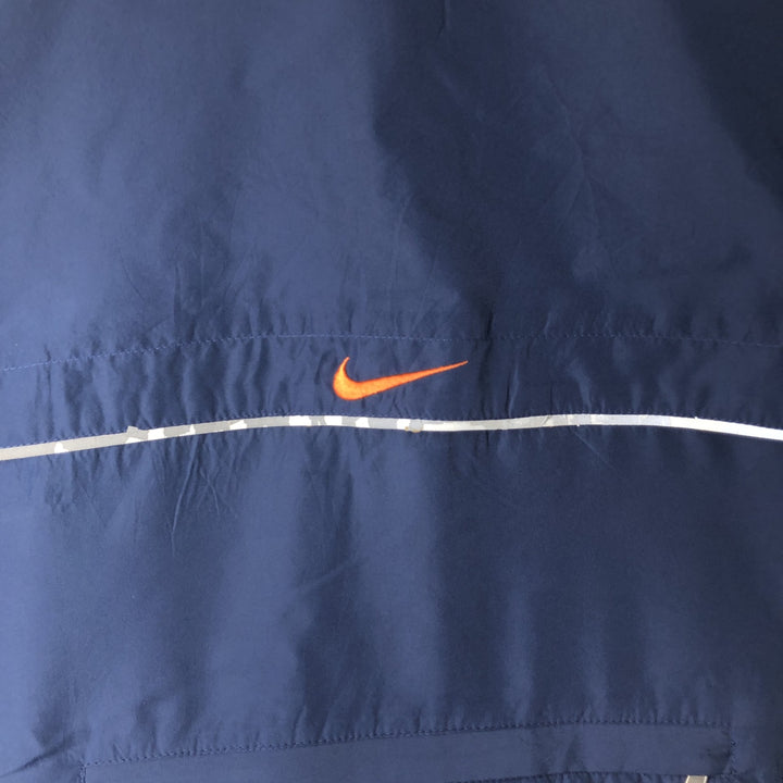 90'S Nike windbreaker, men's size XL (approx.) polyester navy blue type Vintage Second Hand
