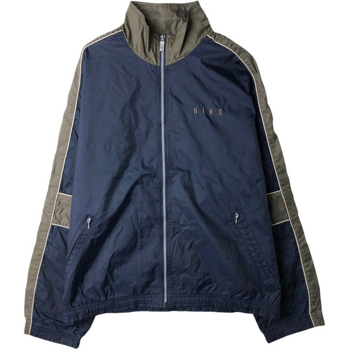 90s-00'S Vintage Nike Nylon Jacket, Men's Size L Nylon navy blue type Vintage Second Hand