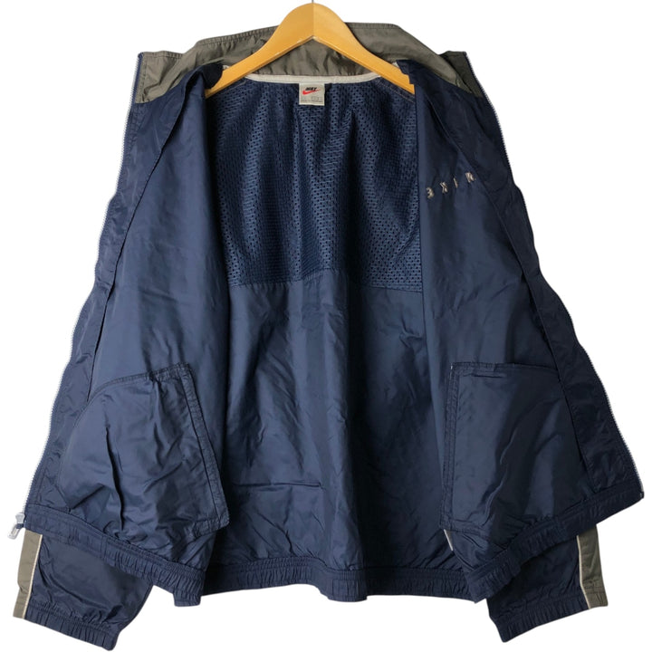 90s-00'S Vintage Nike Nylon Jacket, Men's Size L Nylon navy blue type Vintage Second Hand