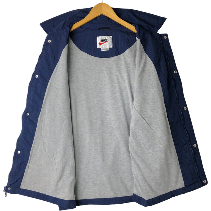 90'S Nike Windbreaker with Back Logo, Men's Size M (approx.) polyester navy blue type Vintage Second Hand