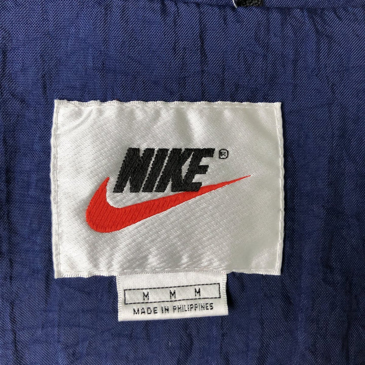 90'S Nike Windbreaker with Back Logo, Men's Size M (approx.) polyester navy blue type Vintage Second Hand