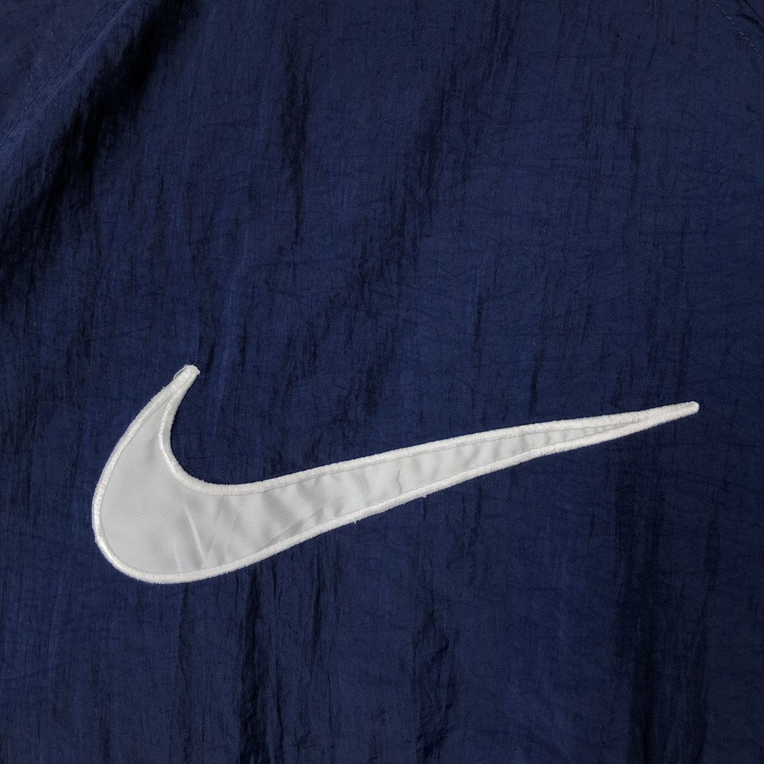 90'S Nike Windbreaker with Back Logo, Men's Size M (approx.) polyester navy blue type Vintage Second Hand