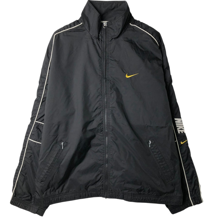 90s-era Nike nylon jacket, men's size XL equivalent, vintage. Nylon black type Vintage Second Hand